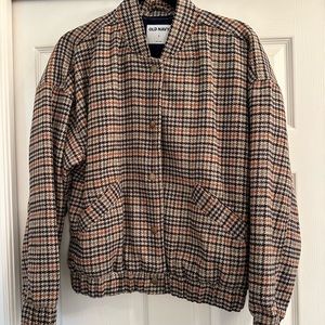 Old Navy Plaid Bomber Jacket